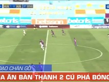 Video tiền đạo chân gỗ biến hai pha đối mặt thành....