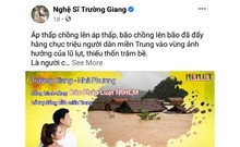 Trường Giang- Nhã Phương cùng các sao Vbiz hỗ trợ miền Trung