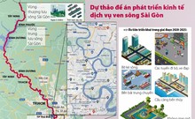 Toàn cảnh trên cao: Phát triển kinh tế, dịch vụ dọc 2 bờ sông Sài Gòn