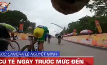 Video góc camera Lê Nguyệt Minh: Cú té đau trước mức đến