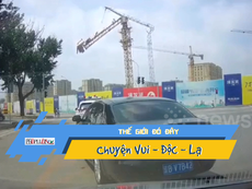 Khoảnh khắc cần cẩu đổ sập đè chết người
