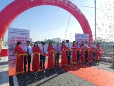 Video: Thông xe cầu Phước Lộc sau gần 10 năm thi công