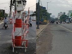 Video: Đường Tô Hiệu trước và sau khi dời trụ điện giữa đường