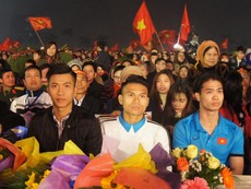 Văn Đức, Công Phượng, Xuân Mạnh nói gì khi về quê nhà?