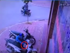 Clip tên cướp trộm xe SH siêu tốc