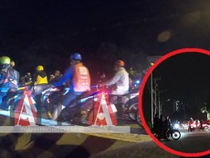 Video: Quái xế quậy tưng vùng ven TP.HCM vào giữa đêm