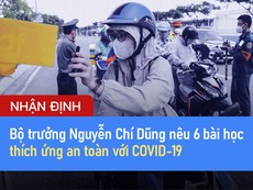 Video: Bộ trưởng Nguyễn Chí Dũng nêu 6 bài học thích ứng an toàn với COVID-19
