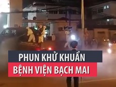 Phun khử khuẩn BV Bạch Mai