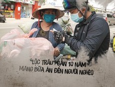 'Lộc Trâu' gần 10 năm mang bữa ăn đến cho người nghèo