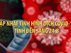 Tình hình dịch COVID-19 ở Việt Nam tính đến trưa 24-8