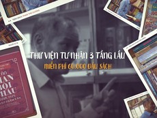 Thư viện tư nhân 3 tầng lầu, miễn phí 60.000 đầu sách