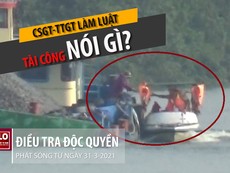 Video: Lái tàu nói về việc bị 'làm luật' trên sông Đồng Nai
