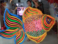 Lồng đèn cá chép khổng lồ ở TP.HCM