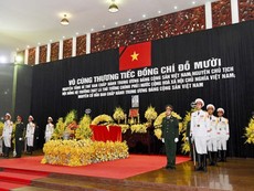 Lễ truy điệu nguyên Tổng Bí thư Đỗ Mười