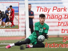 Video thầy Park lo hàng thủ trước hàng công Indonesia