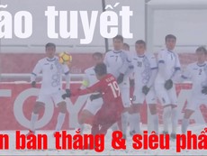 Bão tuyết cản bàn thắng và bão tuyết với 'cầu vồng tuyết'