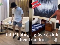 Công Phượng, Minh Vương thi tài tâng... giấy vệ sinh