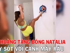 Nữ hoàng tâng bóng Natalia Guitler gây sốt với cánh mày râu