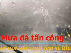 Mưa đá tấn công kinh hoàng, đoàn đua vẫn về đích