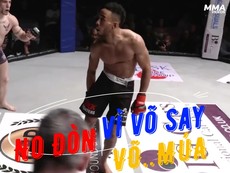 No đòn trên sàn đấu MMA vì chơi võ... say