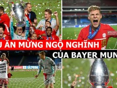Kiểu mừng vô địch Champions League ngộ nghĩnh của Bayer Munich