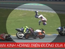 Tai nạn kinh hoàng trên đường đua phân khối lớn