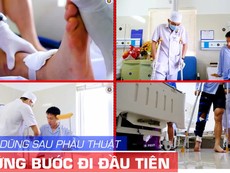 Video Hùng Dũng tập đi sau khi phẫu thuật