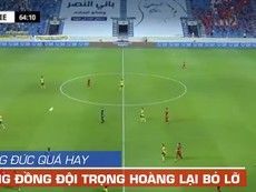 Qua bốn hậu vệ, Hoàng Đức mở cơ hội vàng cho Trọng Hoàng nhưng...
