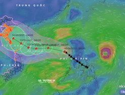 Bão Conson đã vào Biển Đông, quần đảo Hoàng Sa gió giật cấp 13 rất nguy hiểm