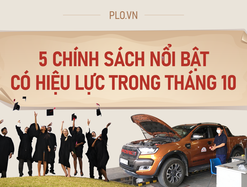 5 chính sách nổi bật có hiệu lực trong tháng 10