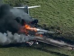 Video: Toàn bộ 21 người sống sót thần kỳ khi máy bay rơi và bốc cháy