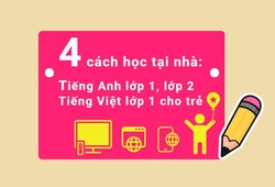 4 cách học tại nhà cho trẻ: Tiếng Việt lớp 1, Tiếng Anh lớp 1, lớp 2 