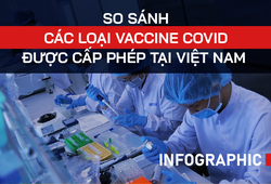 Infographic: So sánh 6 loại vaccine được cấp phép ở Việt Nam