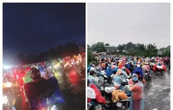 Hàng trăm người mắc kẹt tại chốt kiểm soát dịch ở Long An