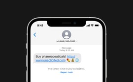 Cách báo cáo tin nhắn rác trên iPhone