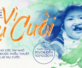 Phát động chương trình thiện nguyện 'Vì nụ cười'
