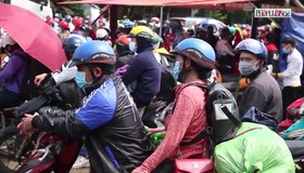 Video: Hơn 10.000 người dân về quê tránh dịch, gây quá tải