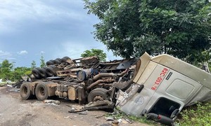 Đắk Nông: Tai nạn liên hoàn giữa 3 xe trên đường Hồ Chí Minh