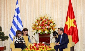 Chủ tịch UBND TP.HCM Phan Văn Mãi tiếp Tổng thống Hy Lạp