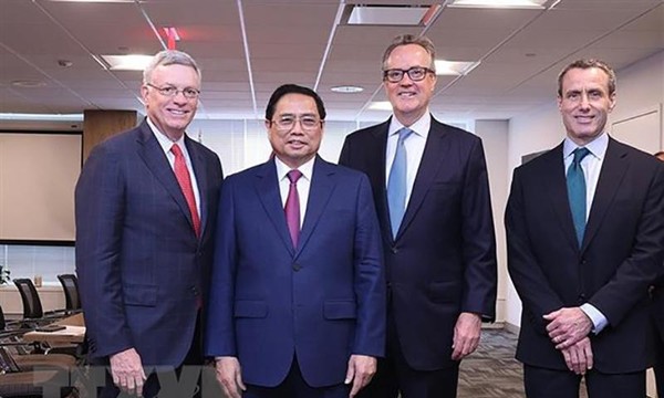 Thủ tướng Phạm Minh Chính tiếp lãnh đạo các quỹ đầu tư và tập đoàn của Mỹ