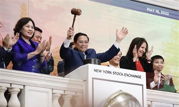 Thủ tướng Phạm Minh Chính thăm Sàn giao dịch chứng khoán New York