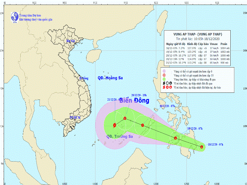 Biển Đông sắp có bão - ảnh 1