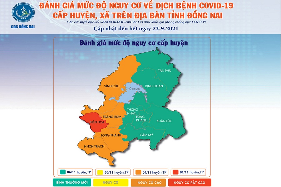 Đồng Nai có 6 huyện, thành phố đạt vùng xanh - PLO.VN