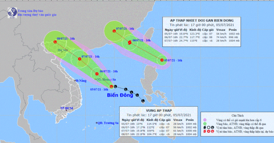Khả năng 2 cơn áp thấp nhiệt đới sẽ vào Biển Đông, 1 mạnh thành bão - ảnh 1