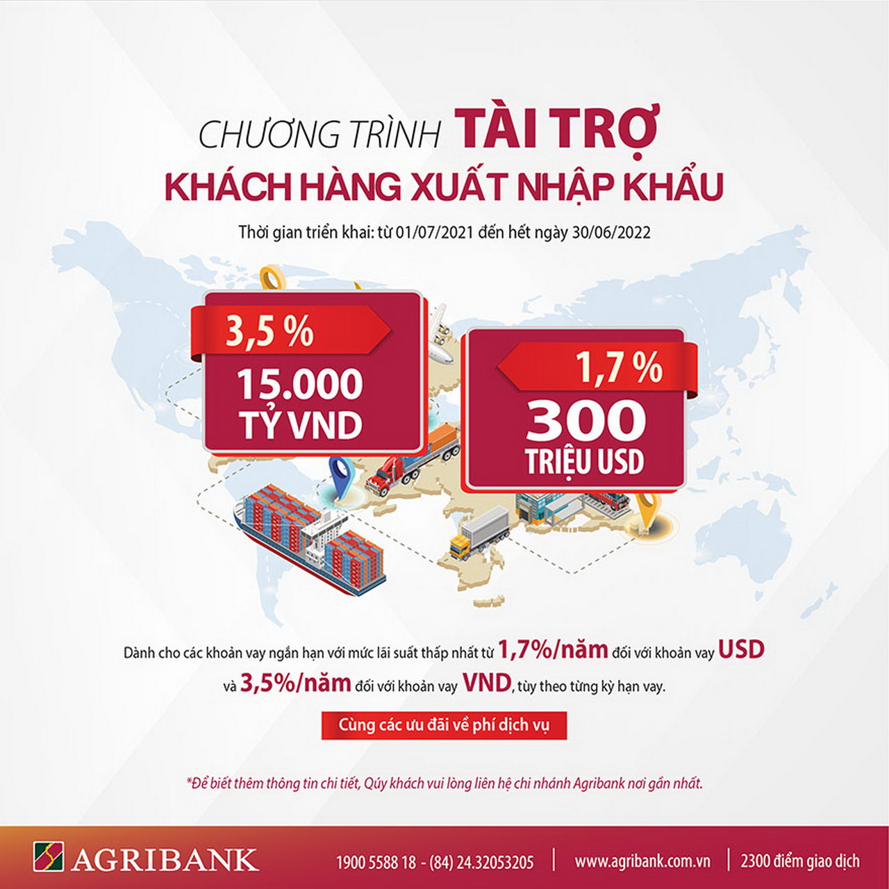 Agribank dành nhiều ưu đãi tài trợ khách hàng xuất nhập khẩu  - ảnh 1