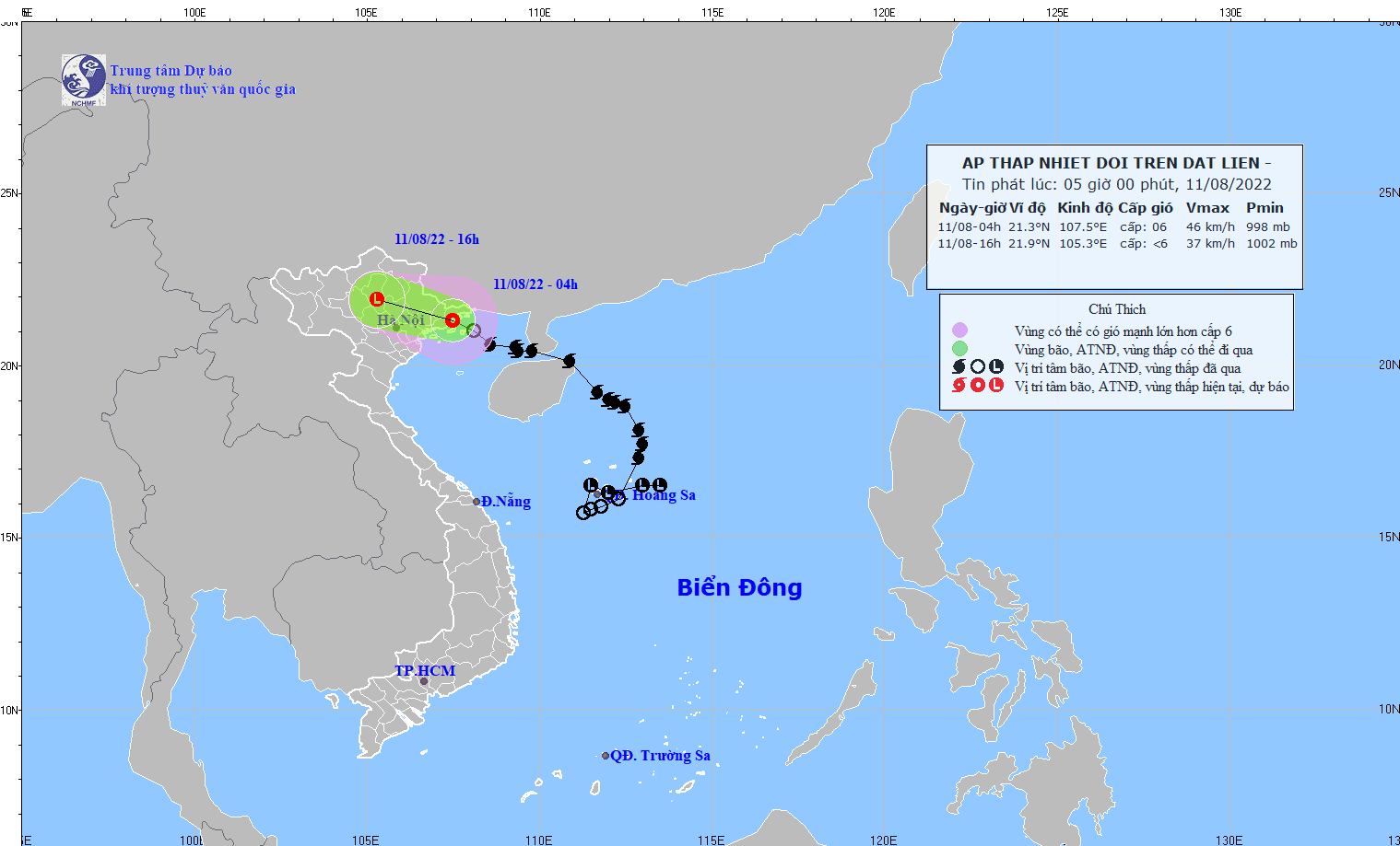 Bão số 2 suy yếu thành áp thấp nhiệt đới đổ bộ Quảng Ninh - Hải Phòng