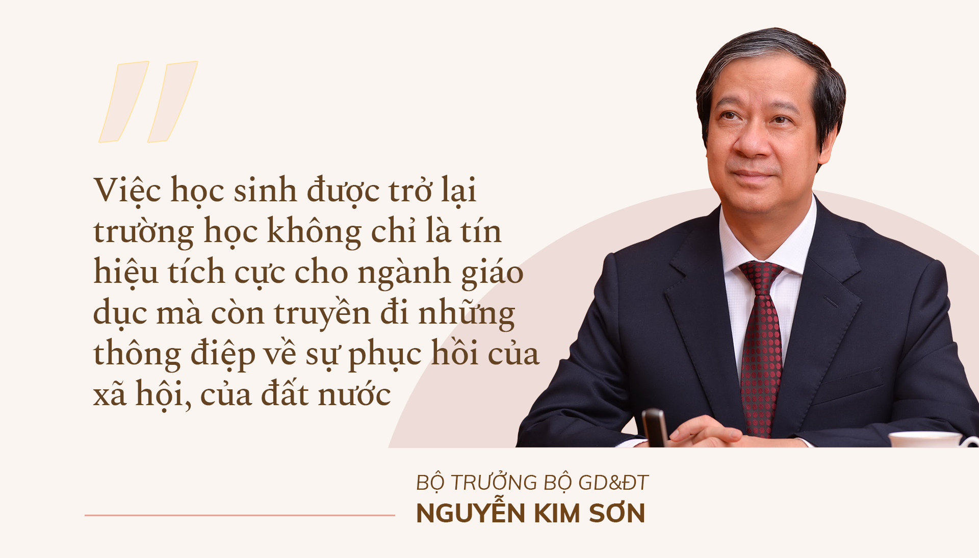 Bộ trưởng Bộ GD&ĐT Nguyễn Kim Sơn: Bù đắp kiến thức, tái thiết giáo dục - ảnh 3