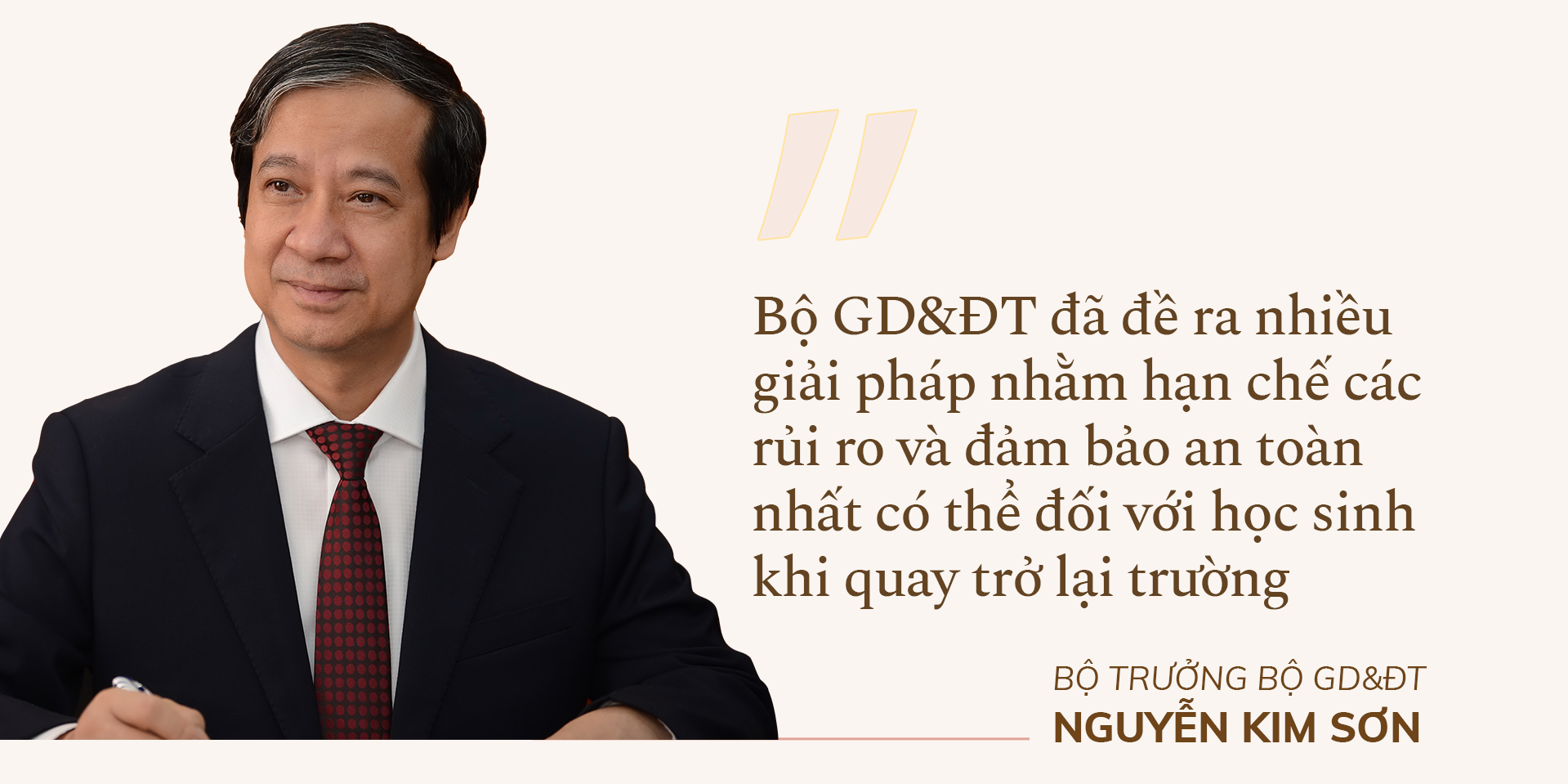 Bộ trưởng Bộ GD&ĐT Nguyễn Kim Sơn: Bù đắp kiến thức, tái thiết giáo dục - ảnh 5