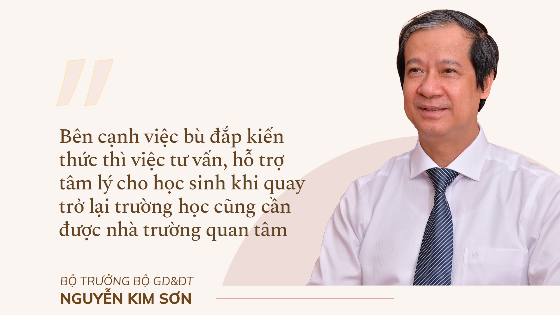 Bộ trưởng Bộ GD&ĐT Nguyễn Kim Sơn: Bù đắp kiến thức, tái thiết giáo dục - ảnh 6