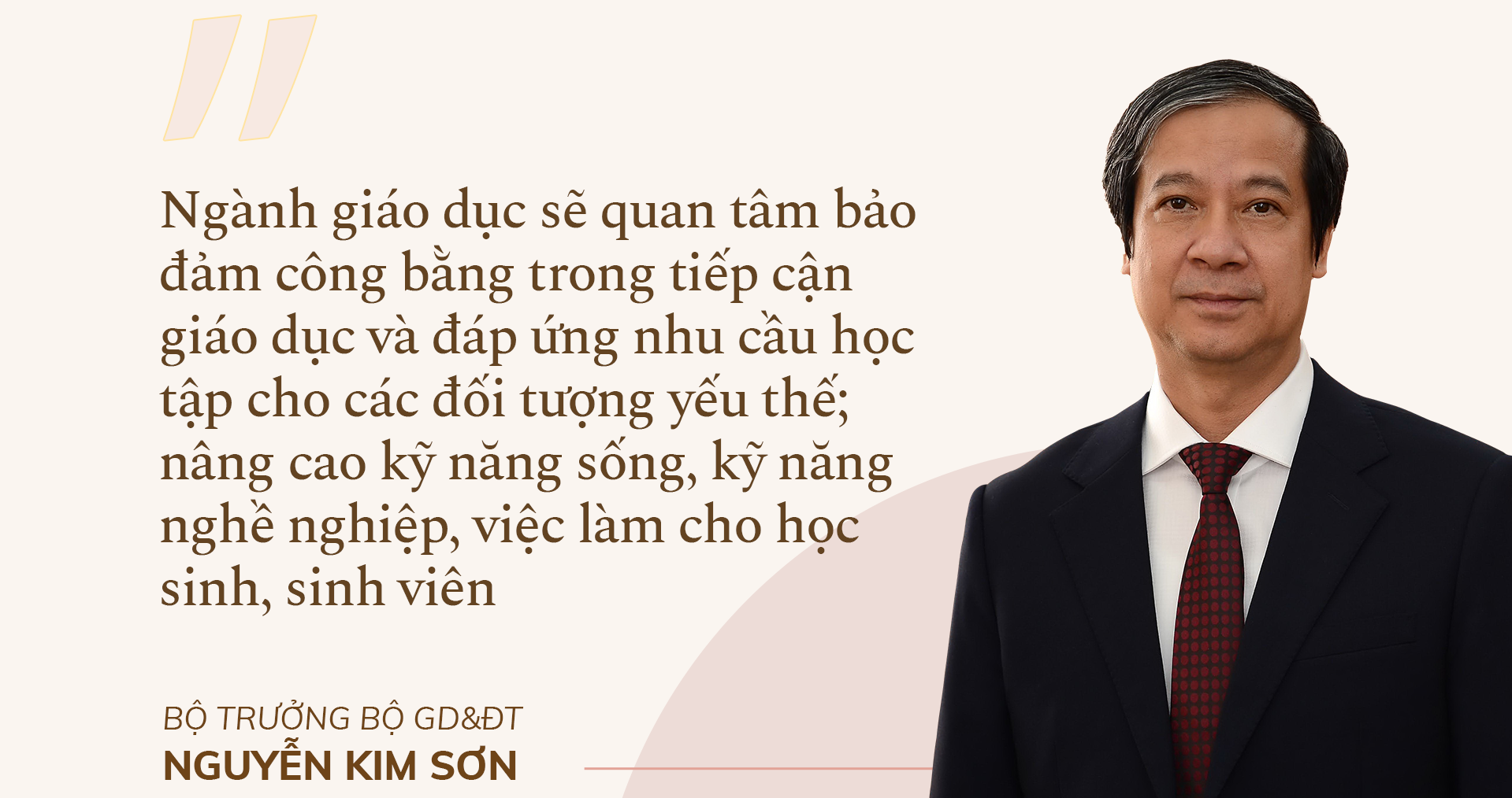 Bộ trưởng Bộ GD&ĐT Nguyễn Kim Sơn: Bù đắp kiến thức, tái thiết giáo dục - ảnh 10